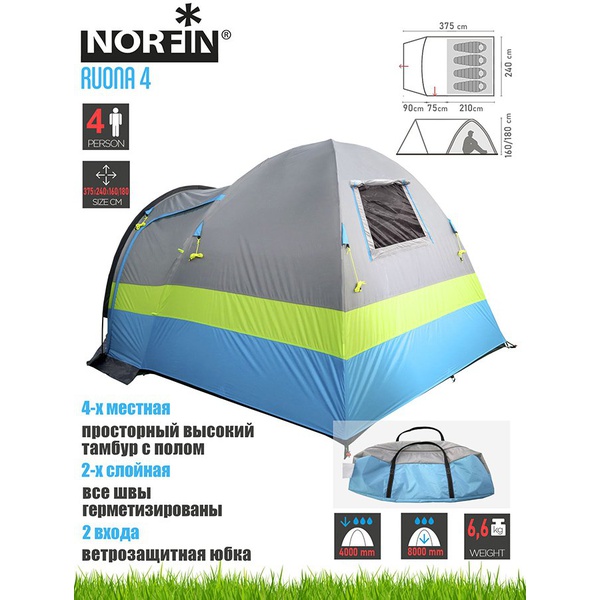 Палатка Norfin Ruona 4 NFL