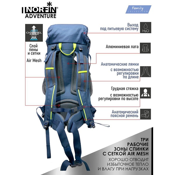 Рюкзак Norfin Adventure 45 л