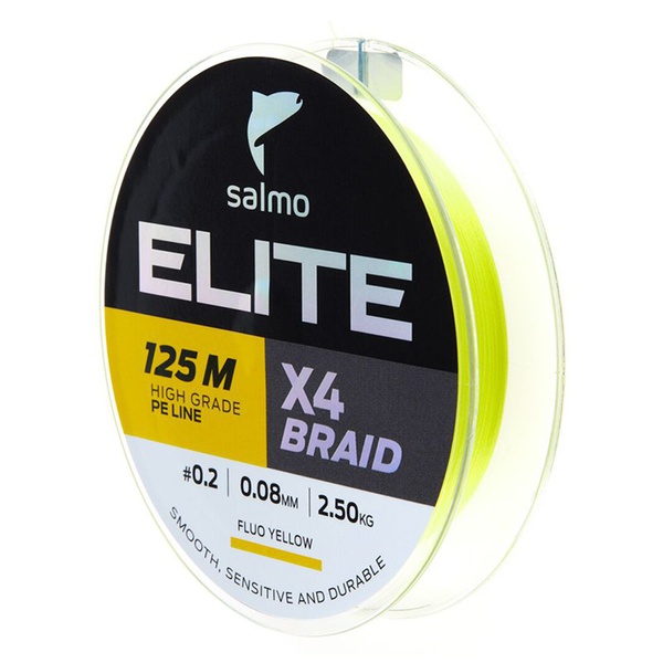 Леска плетёная Salmo Elite х4 Braid 125/008