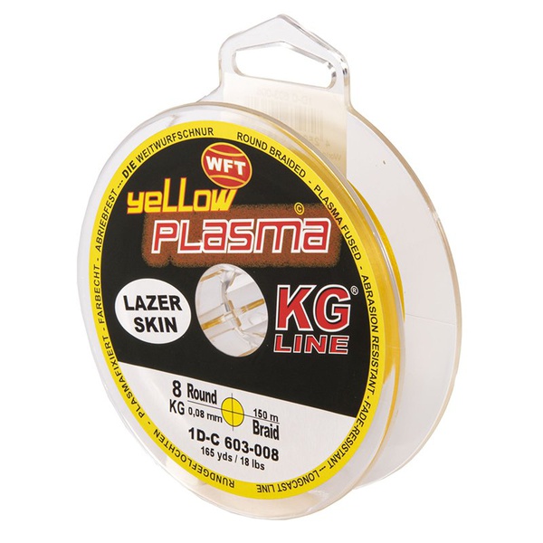 Леска плетёная WFT Kg Plasma Yellow 150/008