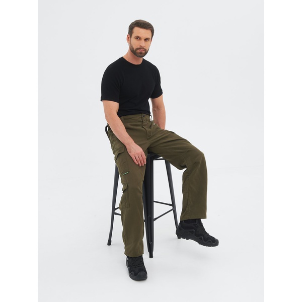 Брюки Huntsman Крафт Хаки, тк. смесовая