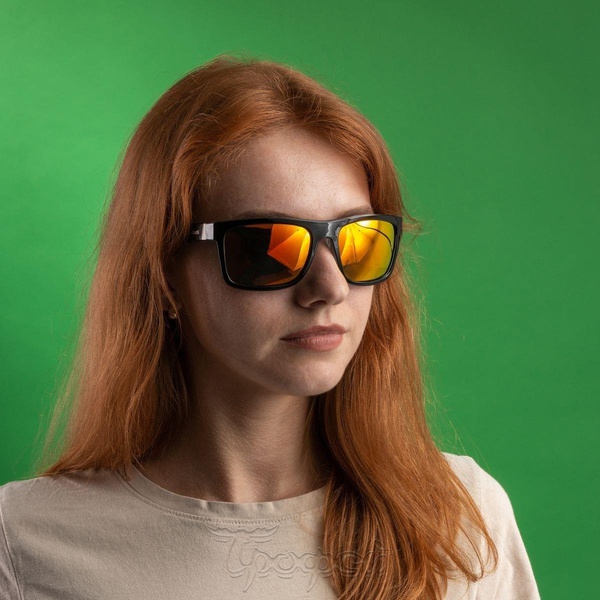 Очки поляризационные Nisus N-OP-LZ0308-O (в жест.чехле) черный /оранжевые линзы