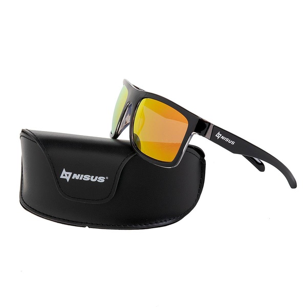 Очки поляризационные Nisus N-OP-LZ0308-O (в жест.чехле) черный /оранжевые линзы