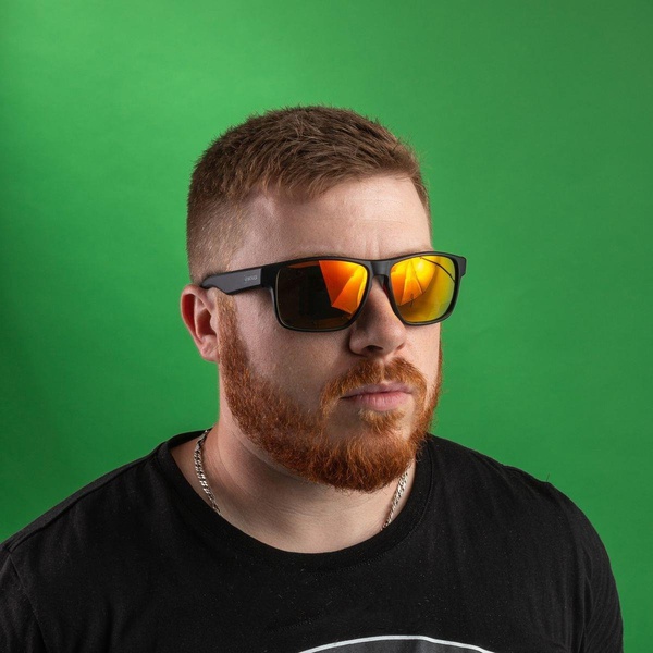 Очки поляризационные Nisus N-OP-LZ0471-O (в жест.чехле) черный/оранжевые линзы