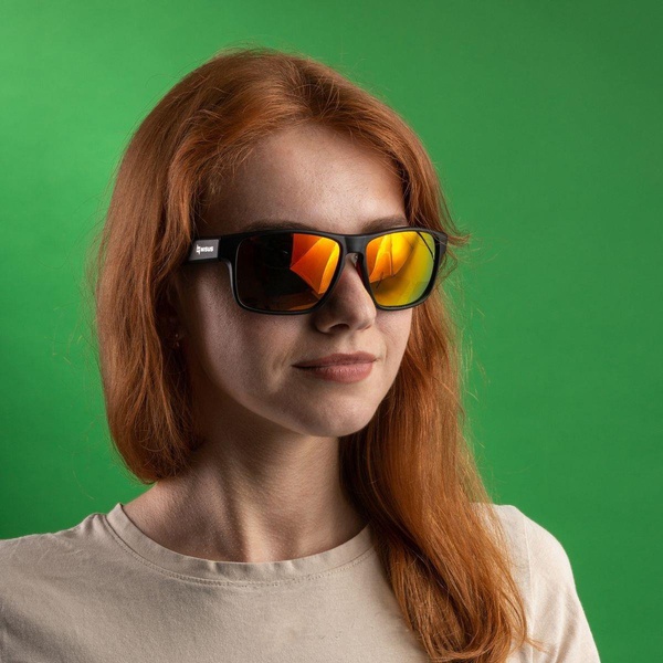 Очки поляризационные Nisus N-OP-LZ0471-O (в жест.чехле) черный/оранжевые линзы