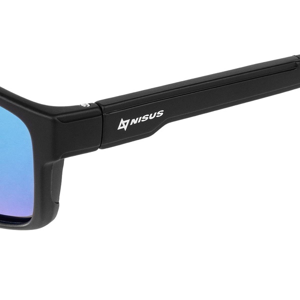 Очки поляризационные Nisus N-OP-PF2015-B (в жест.чехле) черный/синие линзы