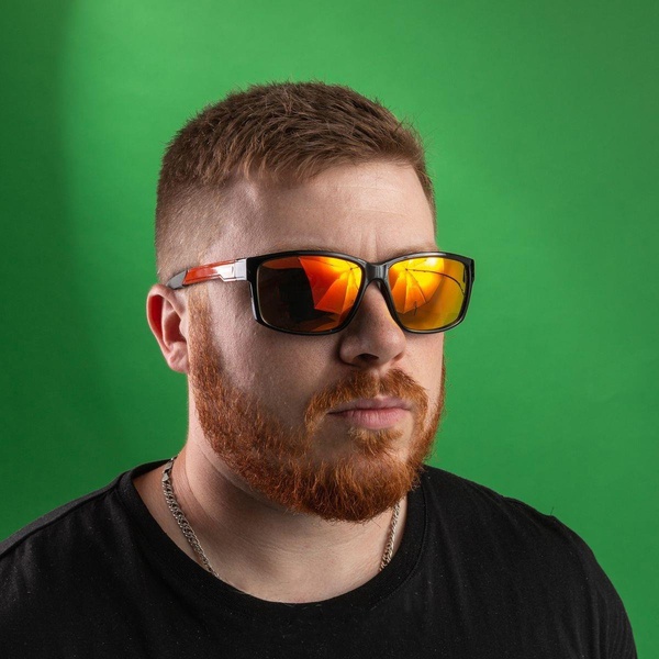 Очки поляризационные Nisus N-OP-PF2015-O (в жест.чехле) черный/оранжевый/оранжевые линзы