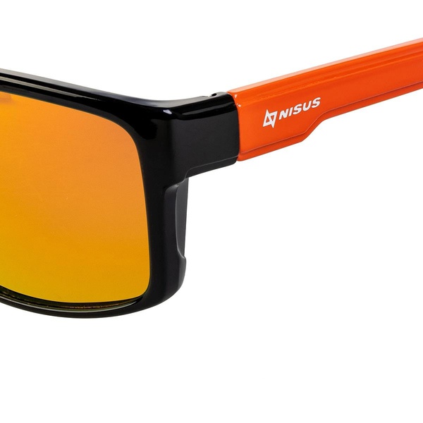 Очки поляризационные Nisus N-OP-PF2015-O (в жест.чехле) черный/оранжевый/оранжевые линзы