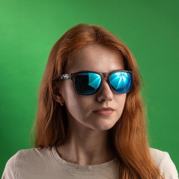 Очки поляризационные Nisus N-OP-TF2038-B (в жест.чехле) абстракция/синие линзы