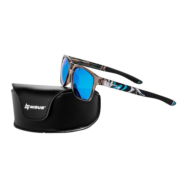 Очки поляризационные Nisus N-OP-TF2038-B (в жест.чехле) абстракция/синие линзы