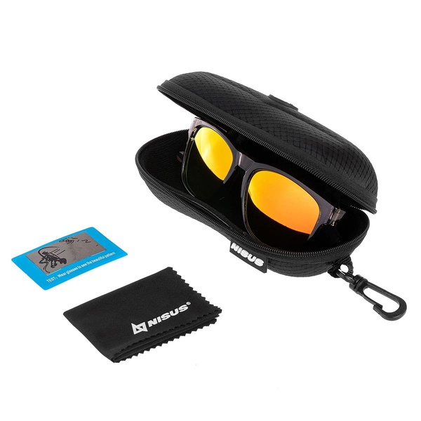 Очки поляризационные Nisus N-OP-TF2038-O (в жест.чехле) абстракция/оранжевые линзы