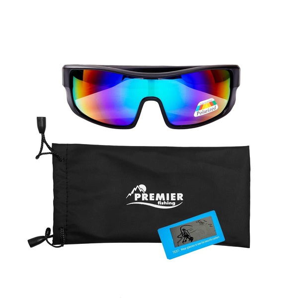 Очки поляризационные Premier Fishing PR-OP-9436 (в чехле) черный/хамелеон