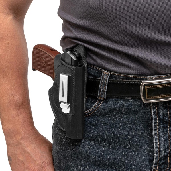 Кобура Helios поясная к ПМ универсальная с пружиной для скрытого ношения (HS-ПК-7ч) черный