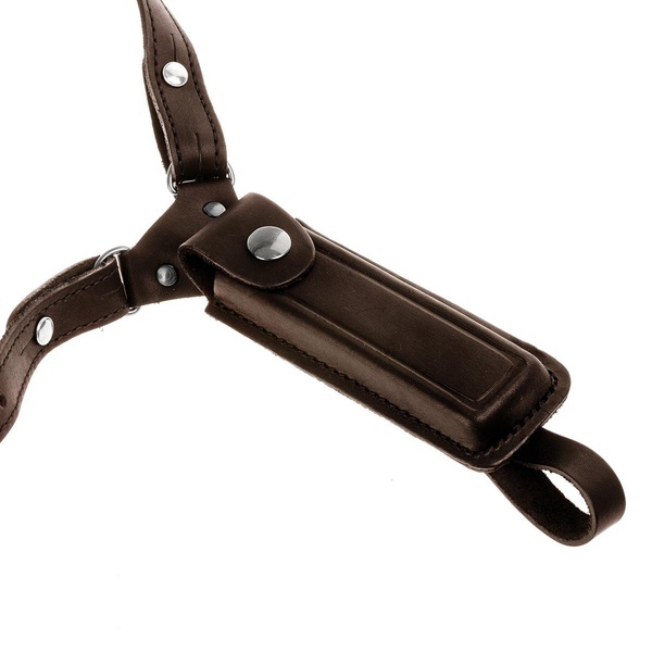 Кобура Helios опер. под ПМ вертик. с запасной обоймой ПМ (HS-ОК-1-Нк) коричневый