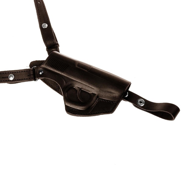 Кобура Helios опер. под ПМ вертик. с запасной обоймой ПМ (HS-ОК-1-Нк) коричневый