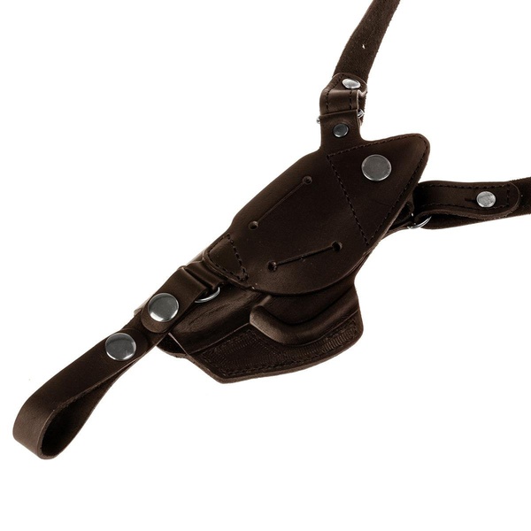 Кобура Helios опер. под ПМ вертик. с запасной обоймой ПМ (HS-ОК-1-Нк) коричневый