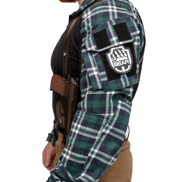 Кобура Helios опер. под ПМ вертик. с запасной обоймой ПМ (HS-ОК-1-Нк) коричневый