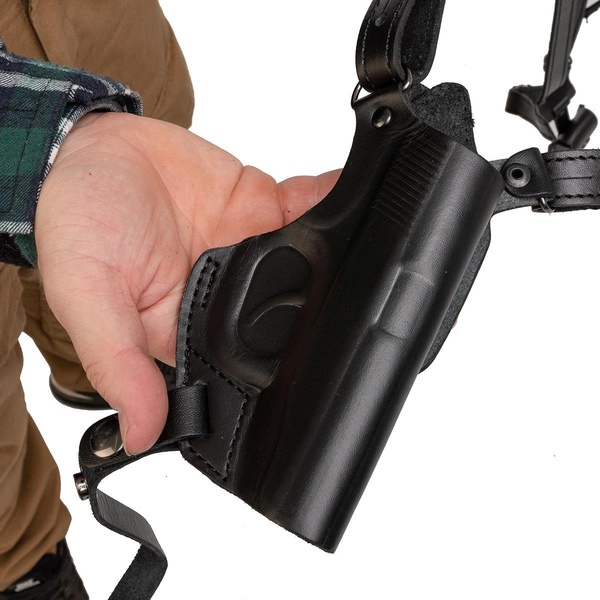 Кобура Helios опер. под ПМ вертик. с запасной обоймой ПМ (HS-ОК-1-Нч) черный