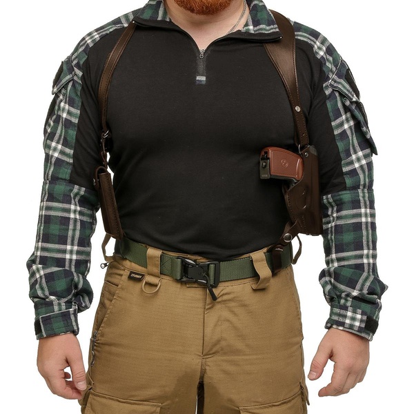 Кобура Helios опер. под ПМ вертик. с запасной обоймой ПМ (HS-ОК-1-Нч) черный