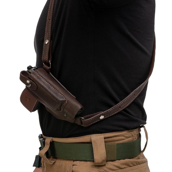 Кобура Helios опер. к ПМ с з/о на кобуре (HS-ОК-24к) коричневый