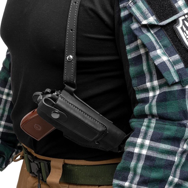 Кобура Helios опер. к ПМ с з/о на кобуре (HS-ОК-24ч) черный