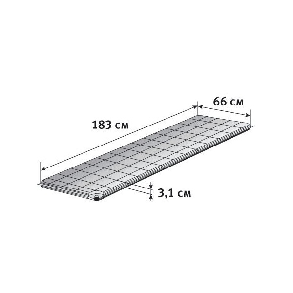 Коврик самонадувающийся Alexika Travel 66 olive