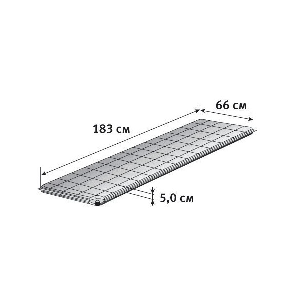 Коврик самонадувающийся Alexika Best burgundy red