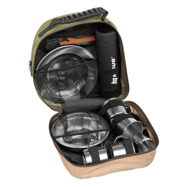Набор для пикника Helios HS-4-11 (на 4 персоны с термосом)