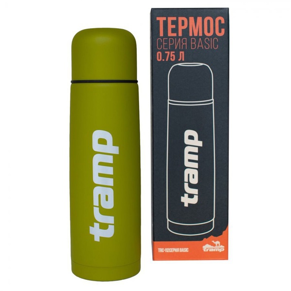 Термос Tramp Basic оливковый, 0,75 л