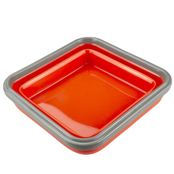 Контейнер силиконовый Tramp (с ловилкой) терракотовый, 400 мл