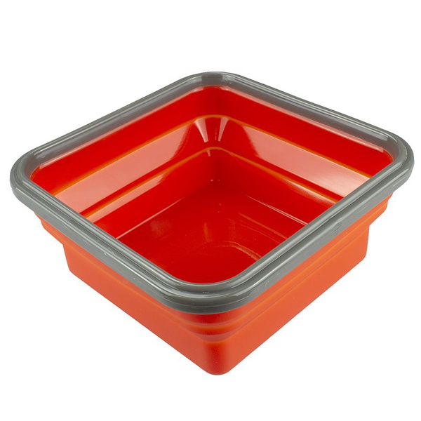 Контейнер силиконовый Tramp (с ловилкой) терракотовый, 400 мл