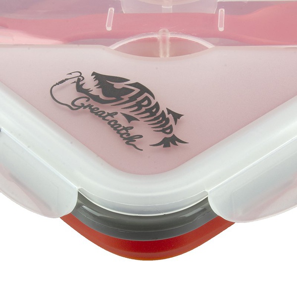 Контейнер силиконовый Tramp (с ловилкой) терракотовый, 400 мл