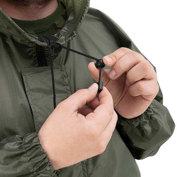 Костюм ветровлагозащитный Helios Походный PU 5000 зеленый