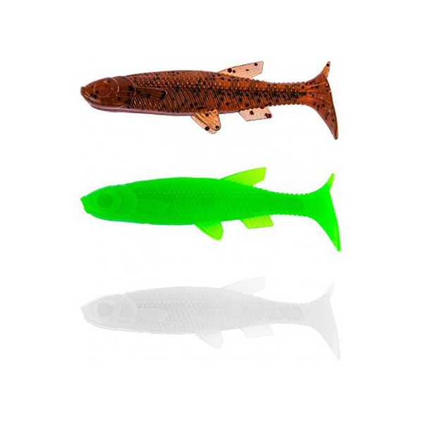 Набор приманок Helios Nelma 3,15"/8 см (MIX 3 цвета, 100шт)