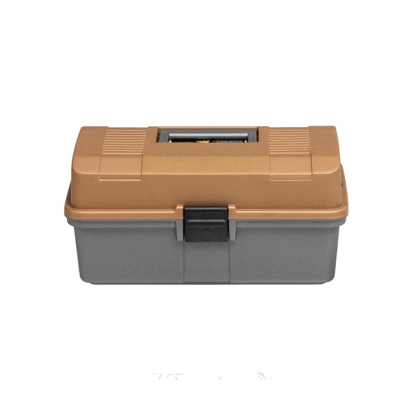 Ящик рыболова Helios двухполочный золотой/серый