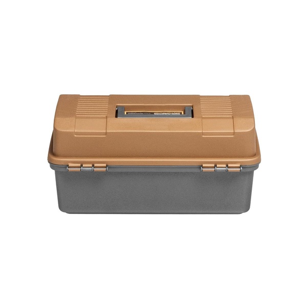 Ящик рыболова Helios двухполочный золотой/серый