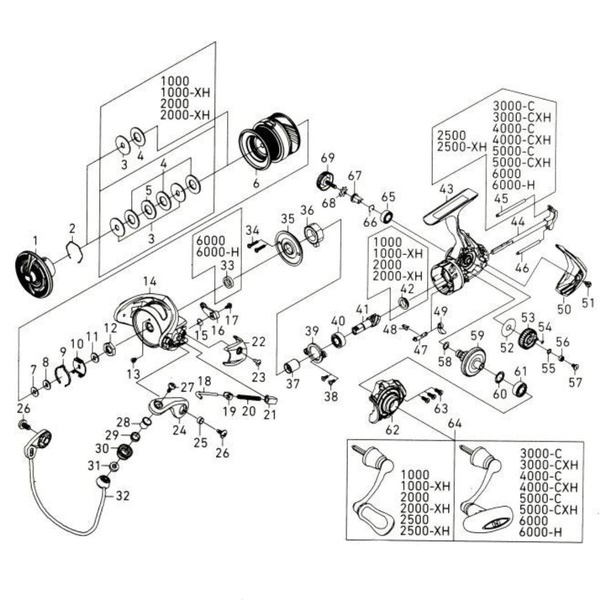 Катушка Daiwa 19 Revros LT 1000