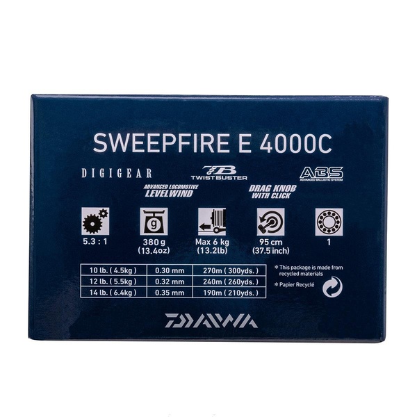 Катушка Daiwa Sweepfire E 4000-C