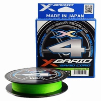 Шнур YGK X-Braid Braid Cord X4 Chartreuse (зеленый, 150 м) 0,235 мм/13.5 кг