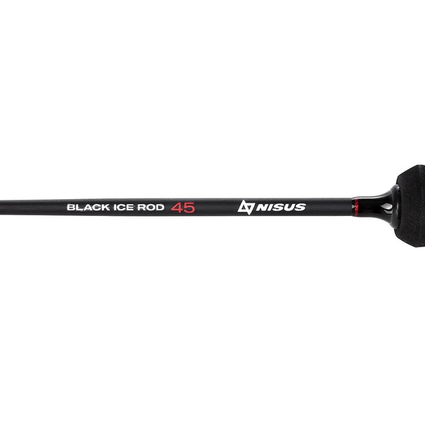 Удочка зимняя Nisus Black Ice Rod 45 тест 30 гр/ без кивка