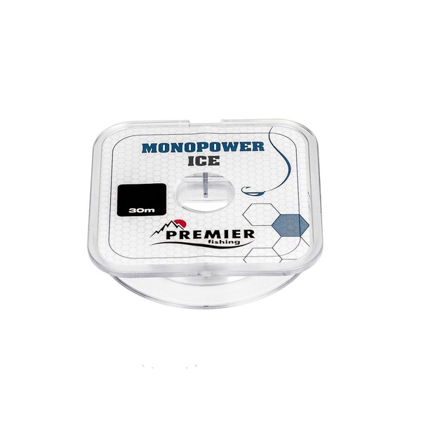 Леска Premier Monopower Ice Clear Nylon (30 м) 0,10 мм