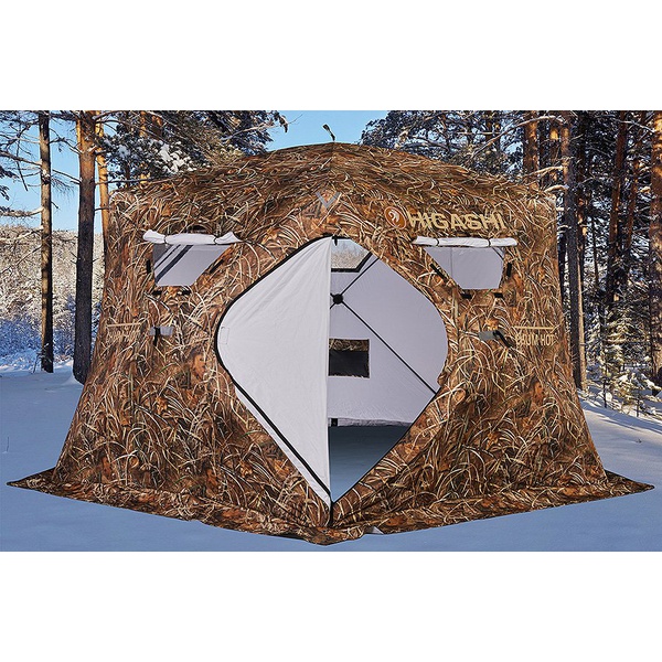 Палатка для зимней рыбалки Higashi Camo Chum Hot DC