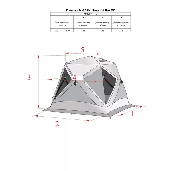 Палатка для зимней рыбалки Higashi Pyramid Pro DC 3D Camo