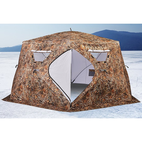 Палатка для зимней рыбалки Higashi Camo Yurta Hot DC