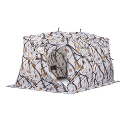 Палатка для зимней рыбалки Higashi Double Winter Camo Pyramid Hot