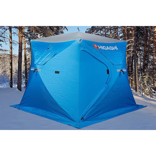 Палатка для зимней рыбалки Higashi Pyramid Hot DC синий