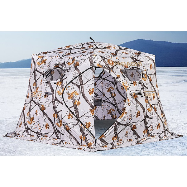 Палатка для зимней рыбалки Higashi Winter Camo Chum Hot