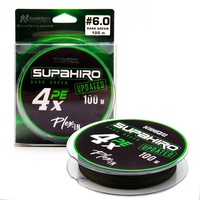 Шнур плетёный Namazu Supahiro 4Х (болотно-зеленый, 100м) d-0,40 мм