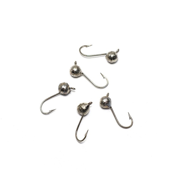 Мормышка вольфрамовая точёная Яман Дробь с ушком Никель, Размер крючка 3