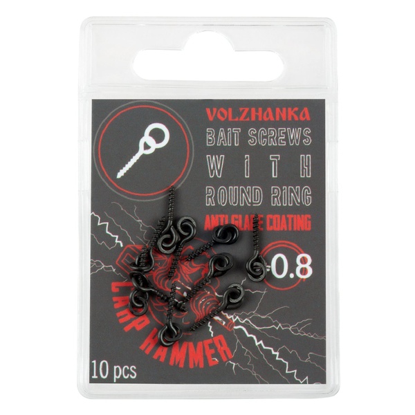 Саморез с кольцом Волжанка Bait Screw (10шт/уп) 8 мм